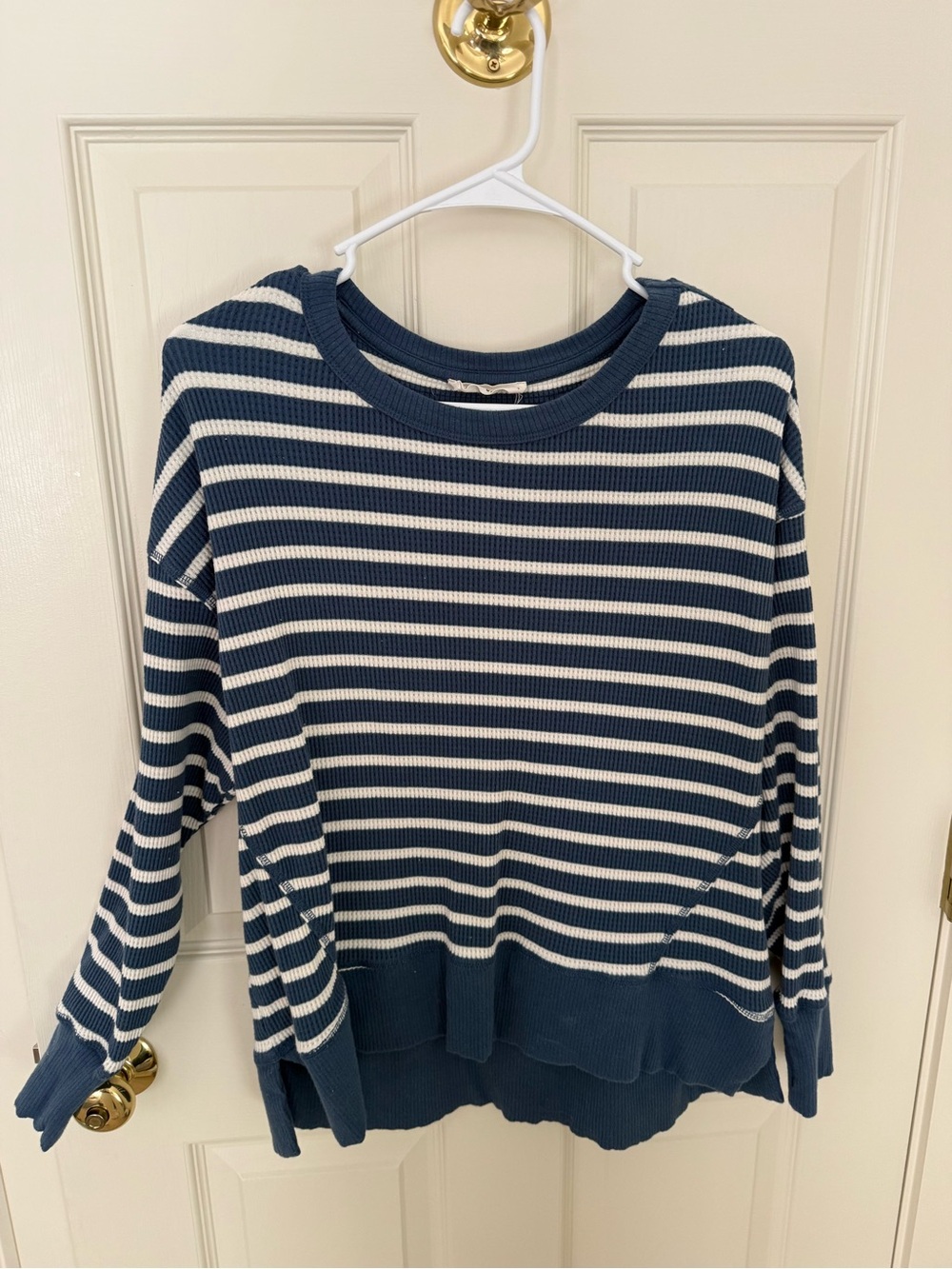 By Together blue and white striped shirt